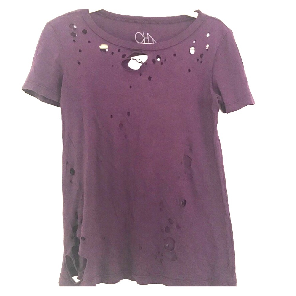 Chaser vintage tee with holes